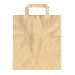 Χάρτινη Τσάντα Take-Away, σε χρώμα KRAFT, μεγάλη 26x17x27cm, Ελληνική κατασκευή | 002.05.000