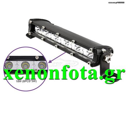 ΜΠΑΡΑ LED CREE 18 WATT 10-30 VOLT ΚΑΤΑΣΚΕΥΗ ΑΛΟΥΜΙΝΙΟΥ ΛΕΥΚΟ ΦΩΣ ΠΟΛΥ ΔΥΝΑΤΗ ....Sound☆Street.... 