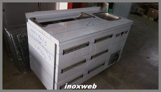 INOXWEB 2025-Ψυγειο 6 συρταρια 135χ60χ87 