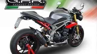 Gpr Εξάτμιση Mονό Τελικό Ghisa Black Triumph Speed Triple 1050 2016 - 2017