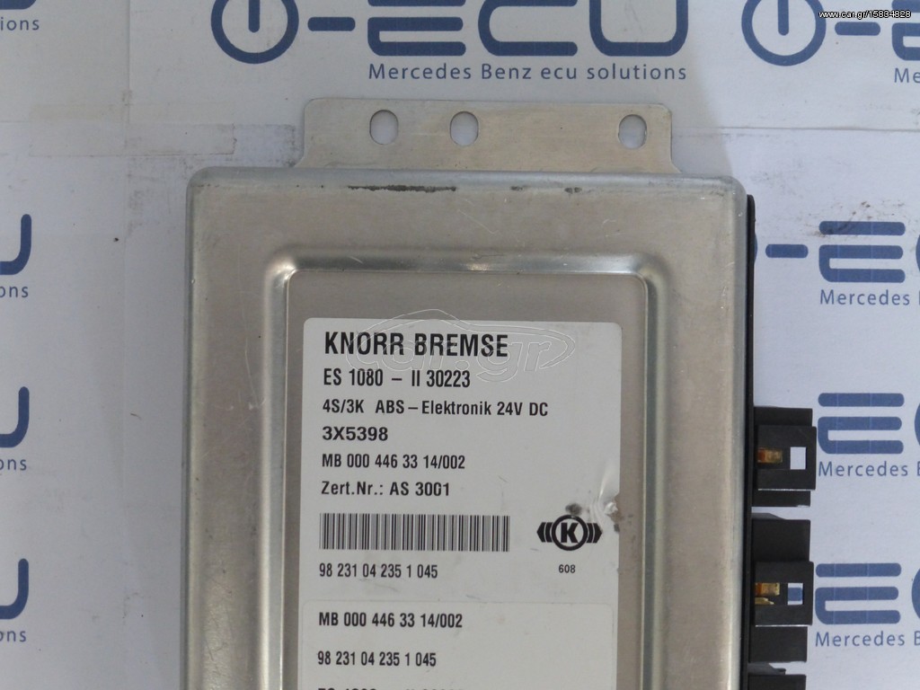 MERCEDES-BENZ ATEGO EΓΚΕΦΑΛΟΣ ECU ABS A 0004463314