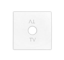 Πλακίδιο πρίζας TV σε λευκό χρώμα