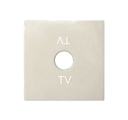 Πλακίδιο πρίζας TV σε μπεζ χρώμα