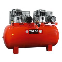 Τριφασικός Σταθερός Αεροσυμπιεστής 7,5+7,5 HP (ΥΔ) - ΙΜΑΝΤΑ - TOROS (#602074)