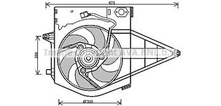 Βεντιλατέρ Νερού PEUGEOT EXPERT Van 1995 - 2003 ( 224 ) 1.6 ( 222A2 (1580 SPI) ) (79 hp ) Βενζίνη #032606440