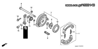 ΓΝΗΣΙΟ ΝΤΙΖΑΚΙ ΦΡΕΝΟΥ ΕΜΠΡΟΣ HONDA C-50C, 