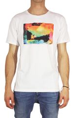 Wesc ανδρικό t-shirt Solomon λευκό Regular Fit - 161we-00310