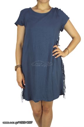 Soft Rebels φόρεμα με κρόσια Jess navy Γυναικείο Regular Fit - sr316-703-bl