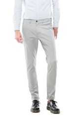 Dr Denim ανδρικό chino παντελόνι Heywood γκρι Slim Fit - 1310101-130