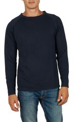 French Kick Ice ρεγκλάν φούτερ μπλούζα navy Ανδρικό Slim Fit - fkm3-4230-bl