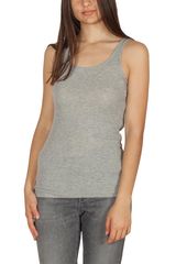 LTB Sight γυναικείο αμάνικο μπλουζάκι ριπ γκρι  - 82075-gr