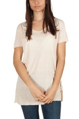 LTB Sowabo γυναικεία κοντομάνικη μπλούζα εκρού  - 80258-ec