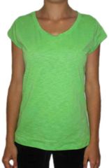 Γυναικείο t-shirt φλάμα σε φλούο πράσινο  - 13021-grn