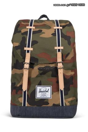 Herschel Supply Co. Retreat Offset backpack woodland camo/dark denim  - 10066-02166-os