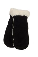 Anerkjendt Bear ανδρικά γάντια μαύρα σουέτ με faux-γουνάκι  - 9518813