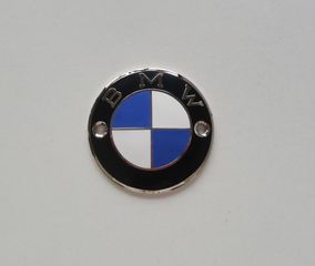 Σήμα για BMW set. Original BMW - Tank badge (set), enamel/nickel, domed original BMW
