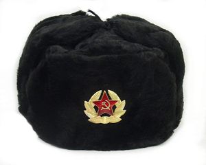 RUSSIAN HAT/SOVIET MILITARY SHAPKA-USHANKA with EAR FLAPS