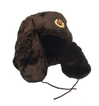 RUSSIAN HAT/SOVIET MILITARY SHAPKA-USHANKA with EAR FLAPS