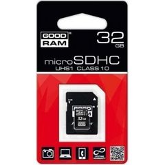 Κάρτα μνήμης Goodram microSDHC 32GB Class 10 UHS with Adapter