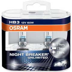 Λάμπες Τύπου Xenon HB3 9005 Osram Nightbreaker Unlimited +110% Κωδικός 63926 ..SoundStreet..