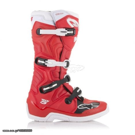 ΜΠΟΤΕΣ ALPINESTARS TECH 5 ΚΟΚΚΙΝΟ ΑΣΠΡΟ