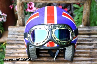Εκποίηση: Κράνος από υπόλοιπο εισαγωγής - Helmet Dammtrax- Rally English Flag-thumb-3