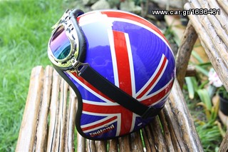 Εκποίηση: Κράνος από υπόλοιπο εισαγωγής - Helmet Dammtrax- Rally English Flag-thumb-4