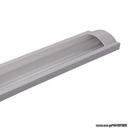 Eurolamp Φωτιστικό Μεταλλικο Κενο Οβαλ Για LED Tube 2Χ60Cm - 147-56020