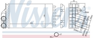 Ψυγείο καλοριφέρ CITROEN C4 I, PEUGEOT 307 04- NISSENS 71157