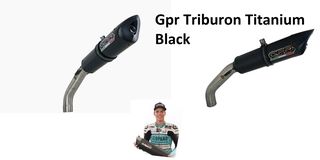 Gpr Εξάτμιση Τελικό Triburon Titanium Black Triumph Daytona 675 2009 -2012 Περιλαμβάνει βάση πινακίδας Racing Version