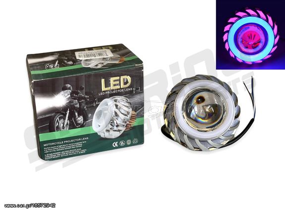 ANGEL EYE LED ΜΩΒ/ΜΠΛΕ