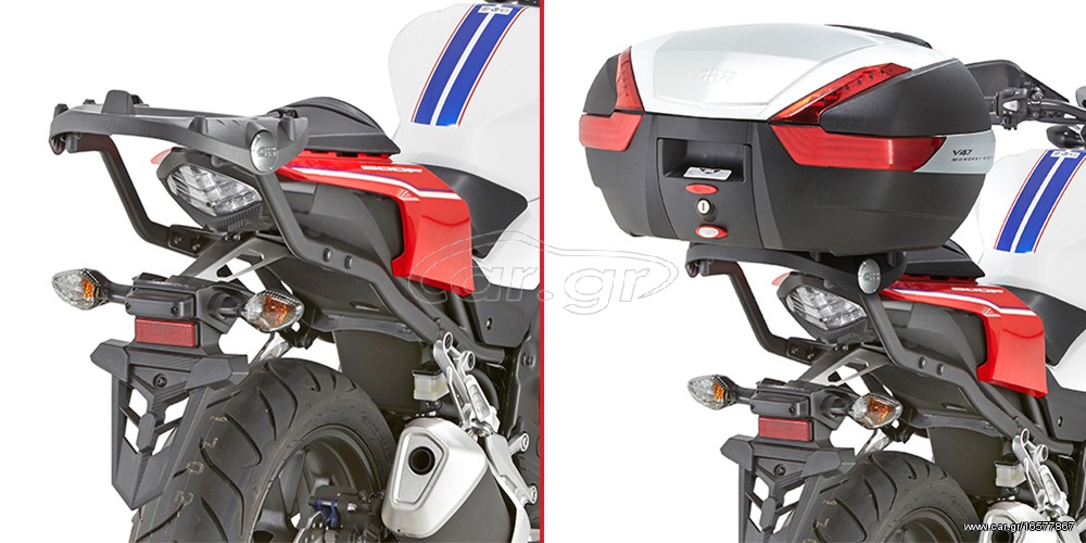 CB500F ('16-) ΒΑΣΗ ΠΙΣΩ ΒΑΛΙΤΣΑΣ ΣΧΑΡΑ GIVI  www.HondaBikes.gr