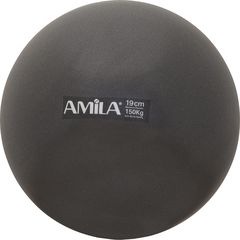 Amila Μπάλα Pilates 19cm, Μαύρη, σε κουτί (95802)