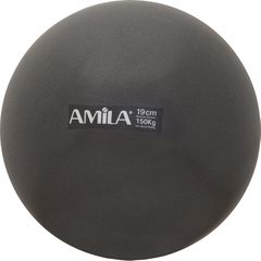 Amila Μπάλα Pilates 19cm, Μαύρη, σε κουτί (95802)