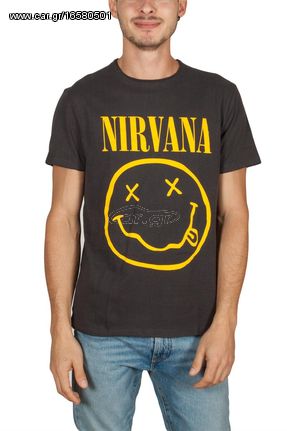 Amplified Nirvana Smiley face t-shirt Ανδρικό - zav210nif