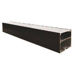 Led γραμμικό φωτιστικό 1500mm 50W 230V θερμό φως 3000k 4750Lm δέσμης 110° μαύρο εξωτερικό