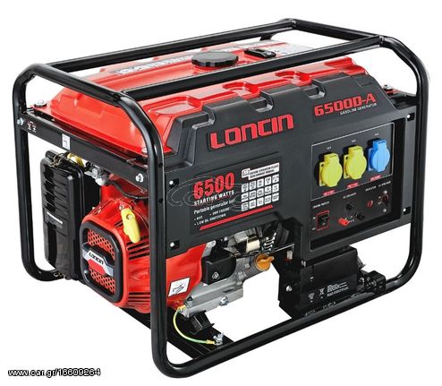 Loncin LC6500-A Βενζινοκίνητη Ηλεκτρογεννήτρια AVR 6.8kVA (Μονοφασική)