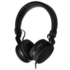 Ενσύρματα on-ear ακουστικά NOD LIVE με μικρόφωνο σε μαύρο χρώμα