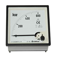Βατόμετρο Αέργου Ισχύος 96x96mm 380V 600KVAR 1200/5Α