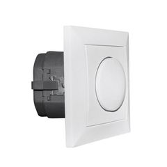 Dimmer Universal 1,3A 230V σε χρώμα λευκό πλήρες με πλαίσιο 4-100W λειτουργία αλέ ρετούρ σε συνδυασμό με διακόπτες
