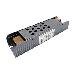 Τροφοδοτικό - LED DRIVER αλουμινίου SLIM PRO 24W 230VAC στα 24VDC για ταινίες & λάμπες LED μη στεγανό IP20