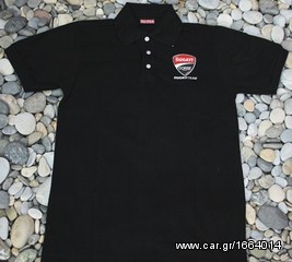 Πόλο Ανδρικό κοντομάνικο με γιακά μπλούζα Ducati Alice Polo T-Shirt Κεντητά λογότυπα μεγέθη L XL-thumb-3