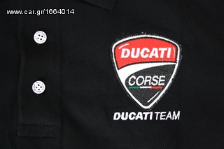 Πόλο Ανδρικό κοντομάνικο με γιακά μπλούζα Ducati Alice Polo T-Shirt Κεντητά λογότυπα μεγέθη L XL-thumb-2