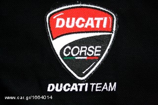 Πόλο Ανδρικό κοντομάνικο με γιακά μπλούζα Ducati Alice Polo T-Shirt Κεντητά λογότυπα μεγέθη L XL-thumb-1
