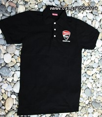Πόλο Ανδρικό κοντομάνικο με γιακά μπλούζα Ducati Alice Polo T-Shirt Κεντητά λογότυπα μεγέθη L XL-thumb-6