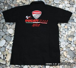 Πόλο Ανδρικό κοντομάνικο με γιακά μπλούζα Ducati Alice Polo T-Shirt Κεντητά λογότυπα μεγέθη L XL-thumb-14