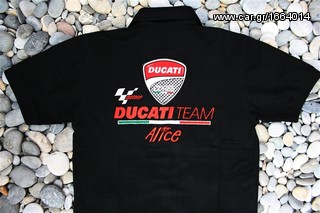 Πόλο Ανδρικό κοντομάνικο με γιακά μπλούζα Ducati Alice Polo T-Shirt Κεντητά λογότυπα μεγέθη L XL-thumb-15