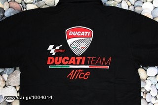 Πόλο Ανδρικό κοντομάνικο με γιακά μπλούζα Ducati Alice Polo T-Shirt Κεντητά λογότυπα μεγέθη L XL-thumb-16