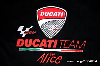 Πόλο Ανδρικό κοντομάνικο με γιακά μπλούζα Ducati Alice Polo T-Shirt Κεντητά λογότυπα μεγέθη L XL-thumb-18