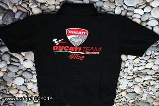 Πόλο Ανδρικό κοντομάνικο με γιακά μπλούζα Ducati Alice Polo T-Shirt Κεντητά λογότυπα μεγέθη L XL-thumb-19